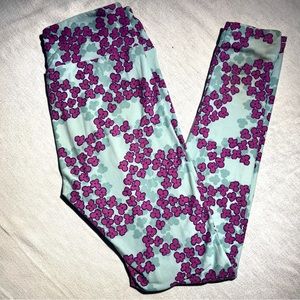 LuLaRoe Lilac Floral Leggings